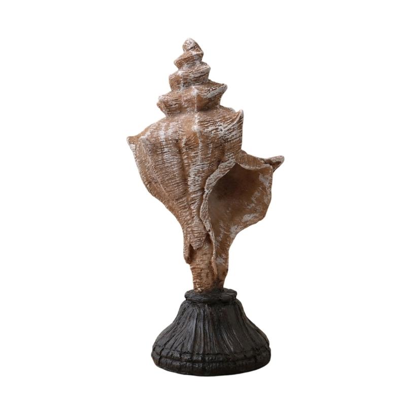 Coastal Decorative Figure with Textured Finish and Fixed Base for Bedroom Shelf and Study Display Indoors Daily Use