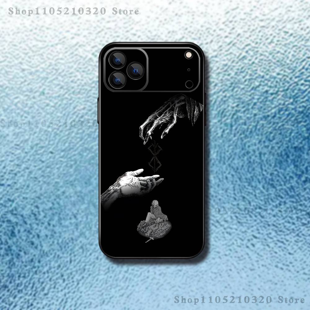 Griffith B-BerserkS Phone Case For iPhone 17,16,15,14,13,12,Pro,Max,Plus,E,SE4,Air,Mini Black Soft Box