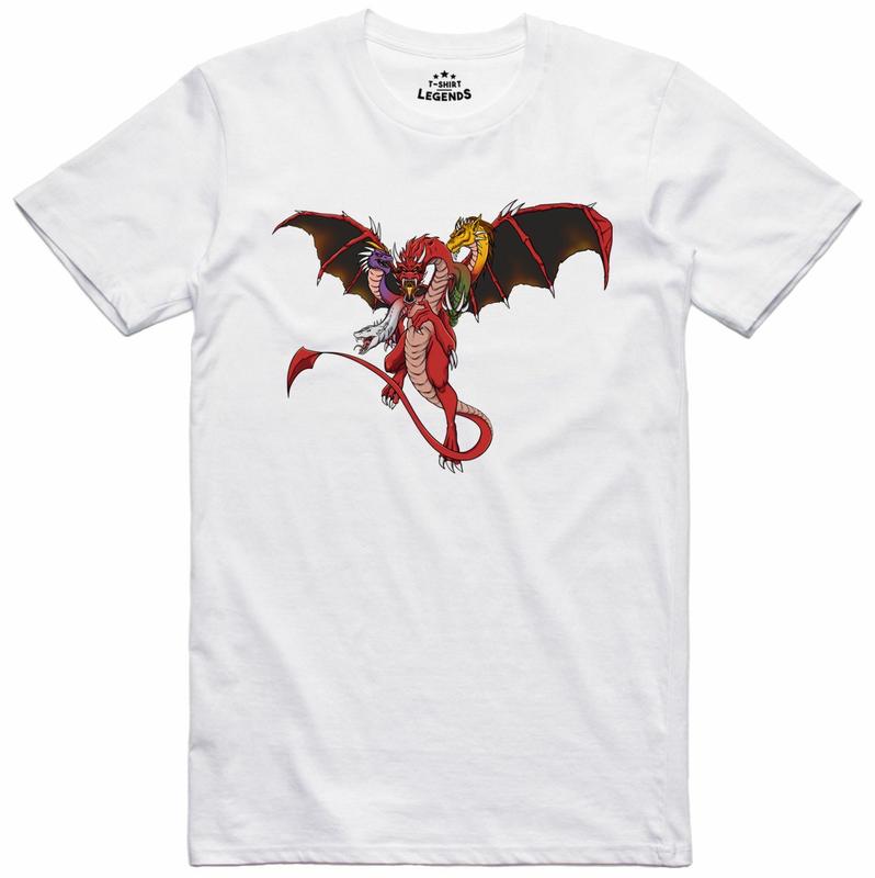 Tiamat Dragon Unisex T-Shirt Monster Role Playing Retro Regular Fit Tee XXL