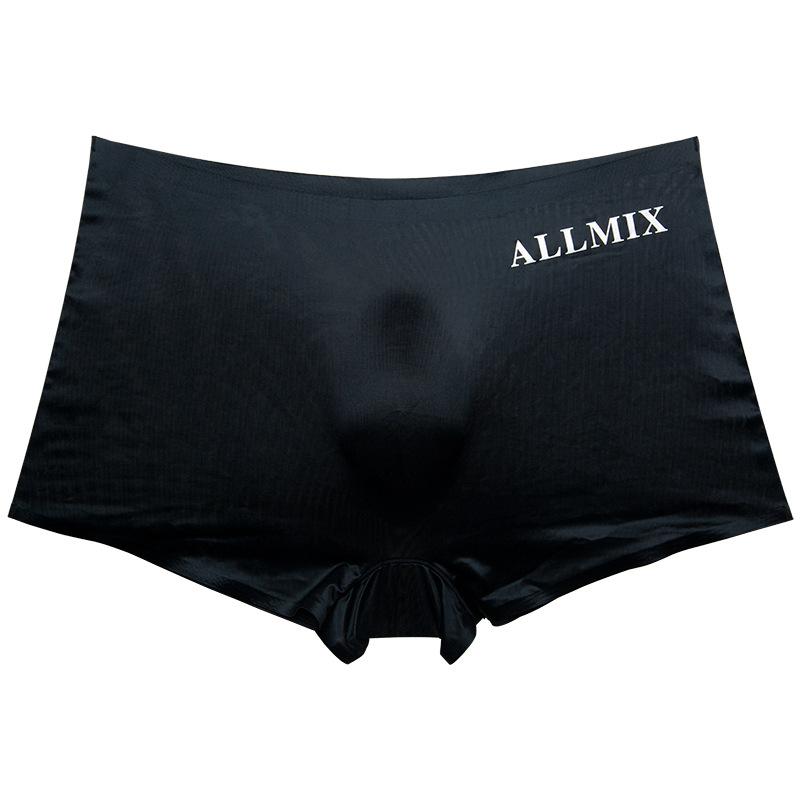 3D konvexen Sack Sexy Brief transluzenten Eis Seide dünne Herren Höschen Boxershorts Kopf