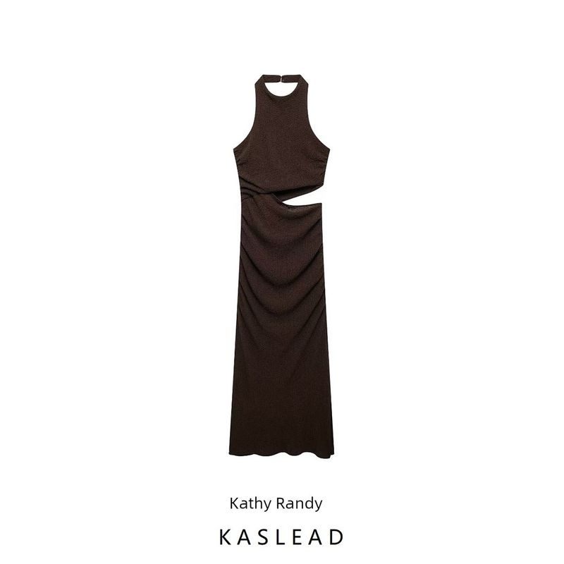 Kaslead New Arrival Women's Clothing Fashion Style Fashion Simple Opening Design Texture Dress 5039807