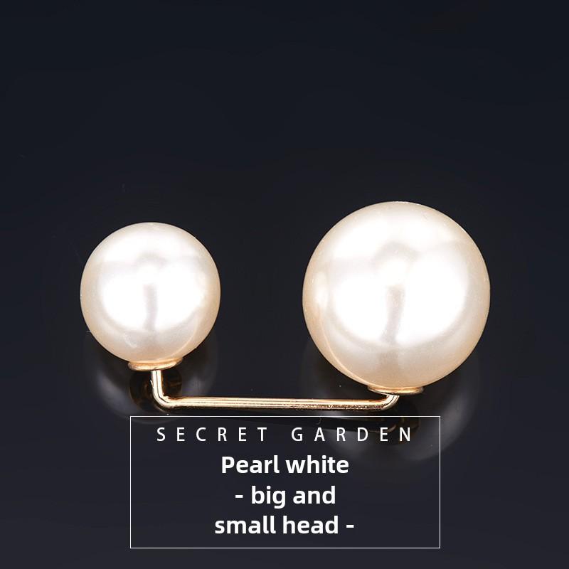 1PCS pearl non-slip safety pins Dress brooch decoration dress waist fastening pins collar adjustment scarf safety fashion