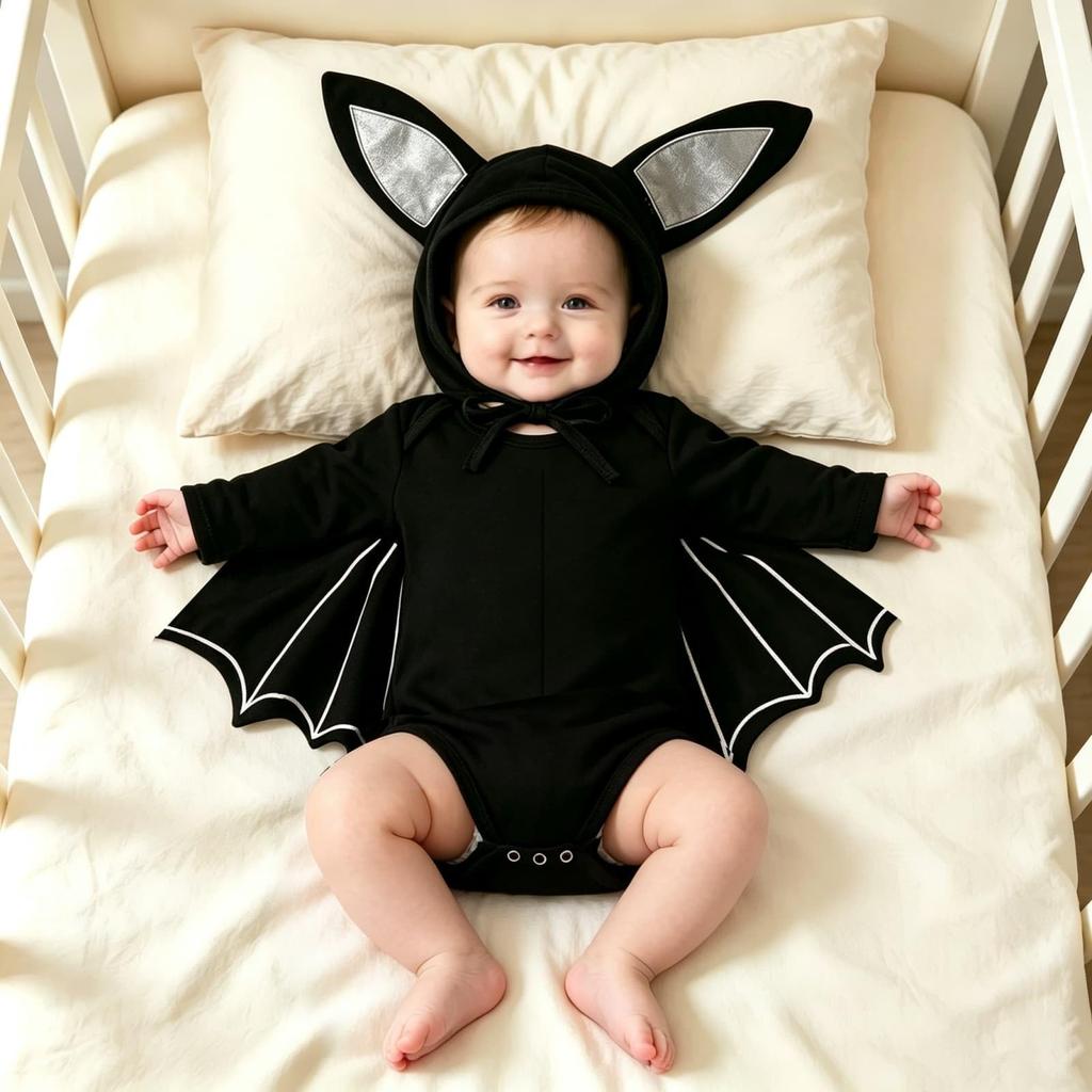 Dětský Kojenecký Chlapecký Dívčí Halloweenský Kostým Kostra Bodysuit Kombinéza Obleček