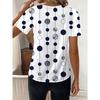 Fashion Casual Printed V-neck Top T-shirt for Women