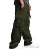 2024 Men's Multi-Pocket Sports Casual Drawstring Trousers with Cuffed Loose Fit