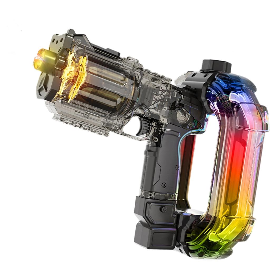 Induction Flashing Revolver Electric Water With Mechanical Linkage And Retraction, Suitable For Children's Summer Outdoor Water Festival.