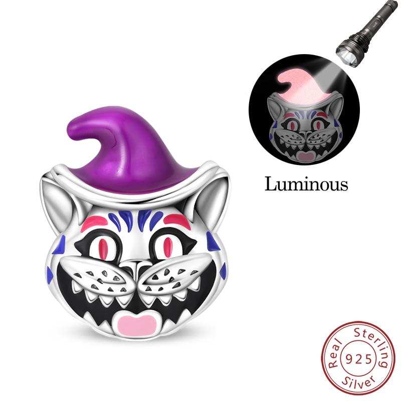 Purple Series Charms Beads 925 Silver Butterfly Firefly Spirit Snake Charm Fit Bracelet Woman DIY Jewelry