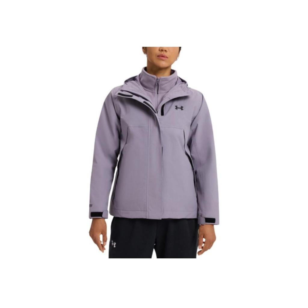 Under Armour Ua Ef Solid Color Hooded Warm Fashion Jacket Women Jacket Purple 6001978-550