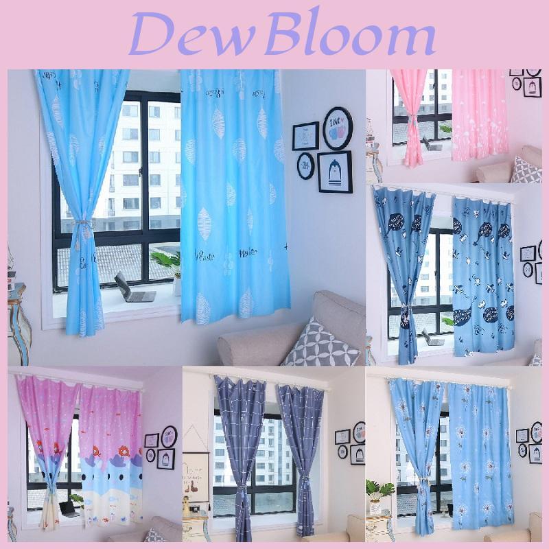 Luxurious Blackout Panel Curtain Colorful Cartoon Pattern For Living Room Decor