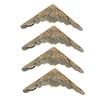 12 Stück Vintage Bronze Eisen Ecke Dekorativer Schutz für Holzkistenkante