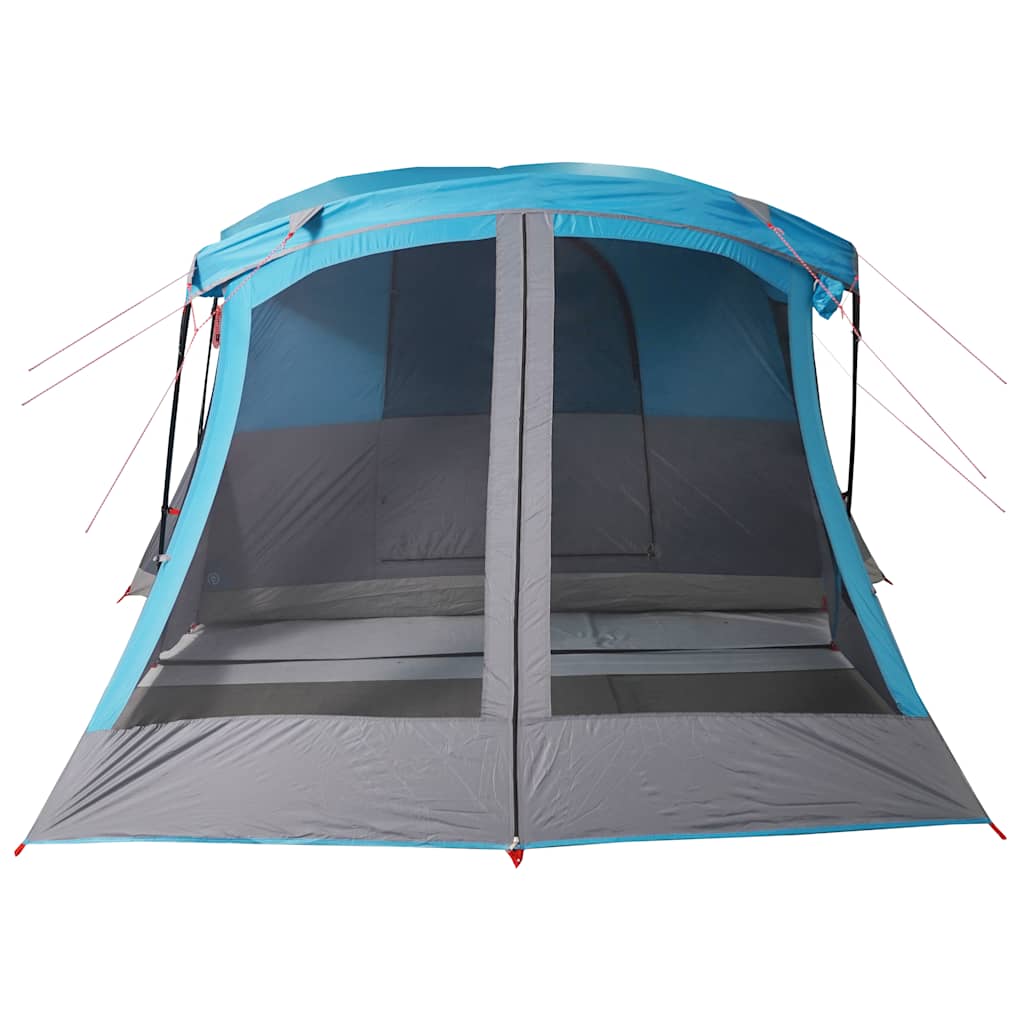 4-Personen-Campingzelt mit Vorzelt Blau Wasserdicht