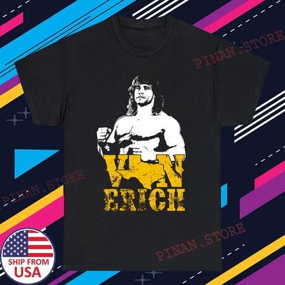 Von Erich Wrestling-Legende Herren Schwarz Größe S-5XL
