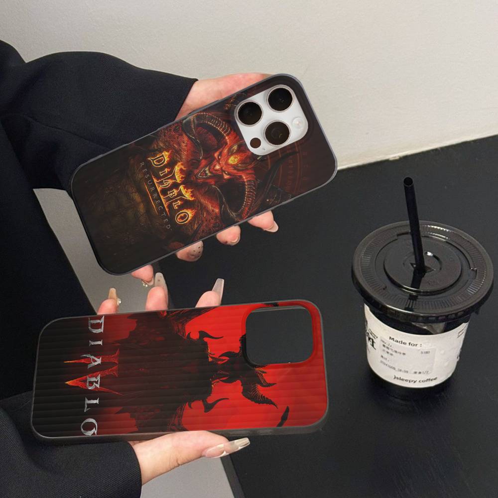 Classic Action D-Diablo Game For IPhone 17 16 15 14 13 12 11 Pro Max Plus Pro Clear Phone Cover Non-Slip Shell