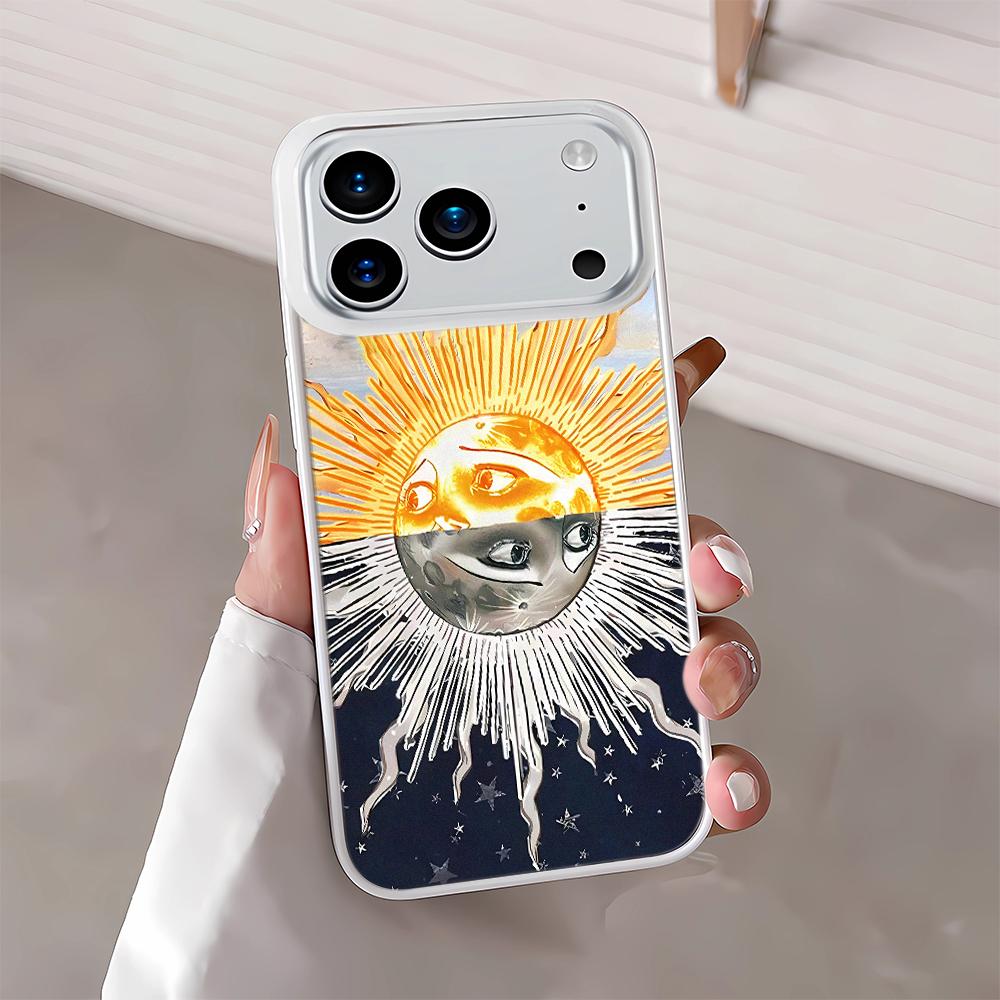 Sun And Moon Eye Pattern Phone Case For IPhone 17 Air 16 15 14 13 12 11 Pro Max XR 14 Plus Shockproof Protective Cover