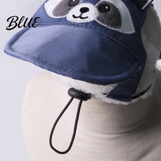 Breathable Cat Hat Sun Hat Cute Animal Embroidery Adjustable Summer Lightweight Pet Cap with Ear Holes for Camping Backyard Play Non-restrictive