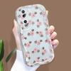 Roztomilý kreslený vzor krémová textura pouzdro vlnitý okraj měkký silikonový kryt pouzdro na telefon pro Huawei Honor Infinix Tecno iPhone