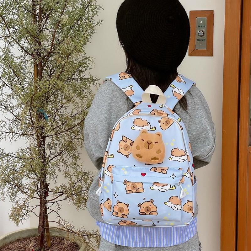 Cute Animal Print School Backpack For Kindergarten And Primary School Children