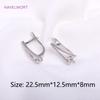 18K Gold Plated Brass Earring Hook Clasp,High Quality Ear Wire For Earring Making Findings,Accessories For Earrings