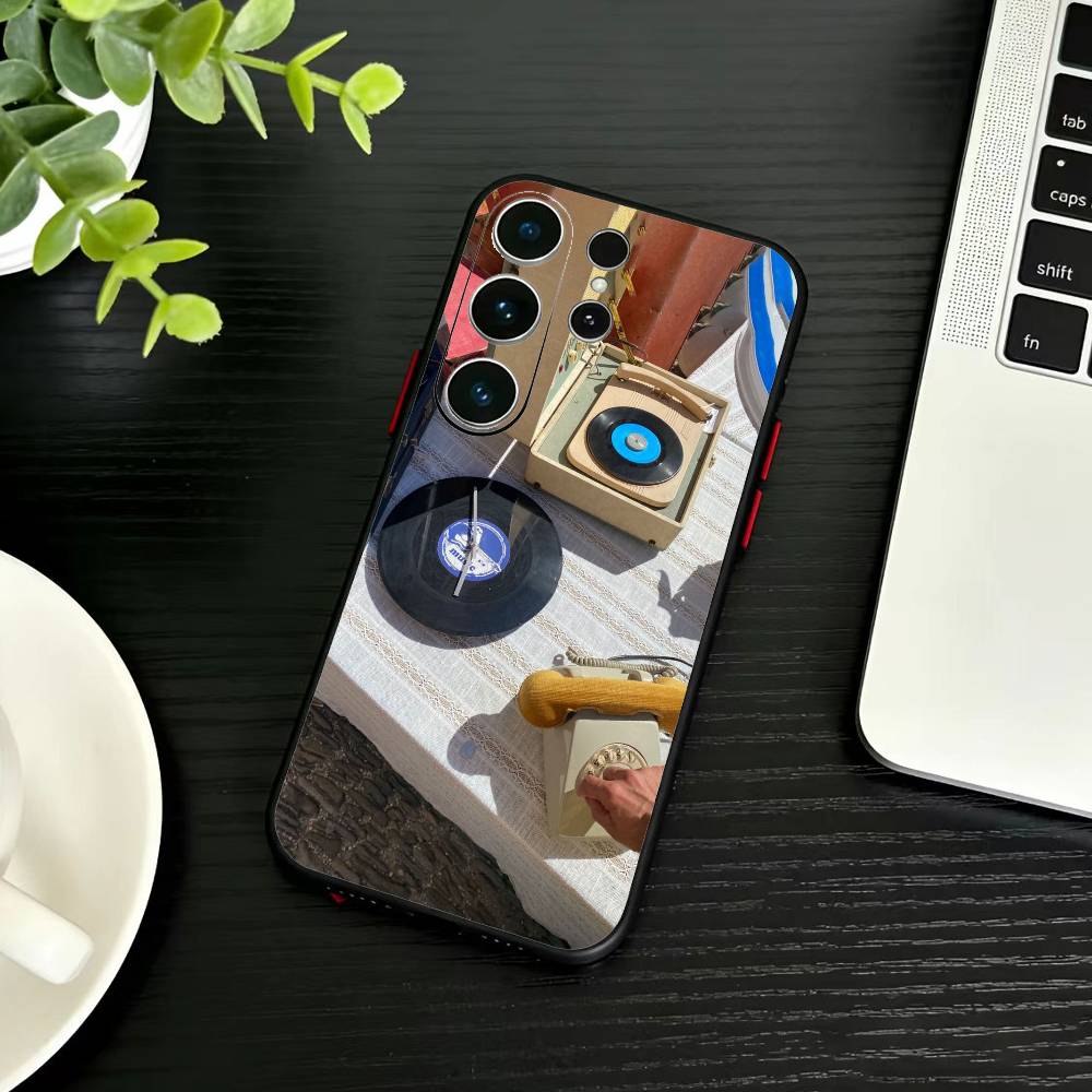 Vintage Film-Retro VHS Video Tape Label Phone Case For Samsung S26,S25,S24,S23,S22,S21,S20,Plus,Fe,Lite,Others Black Cover