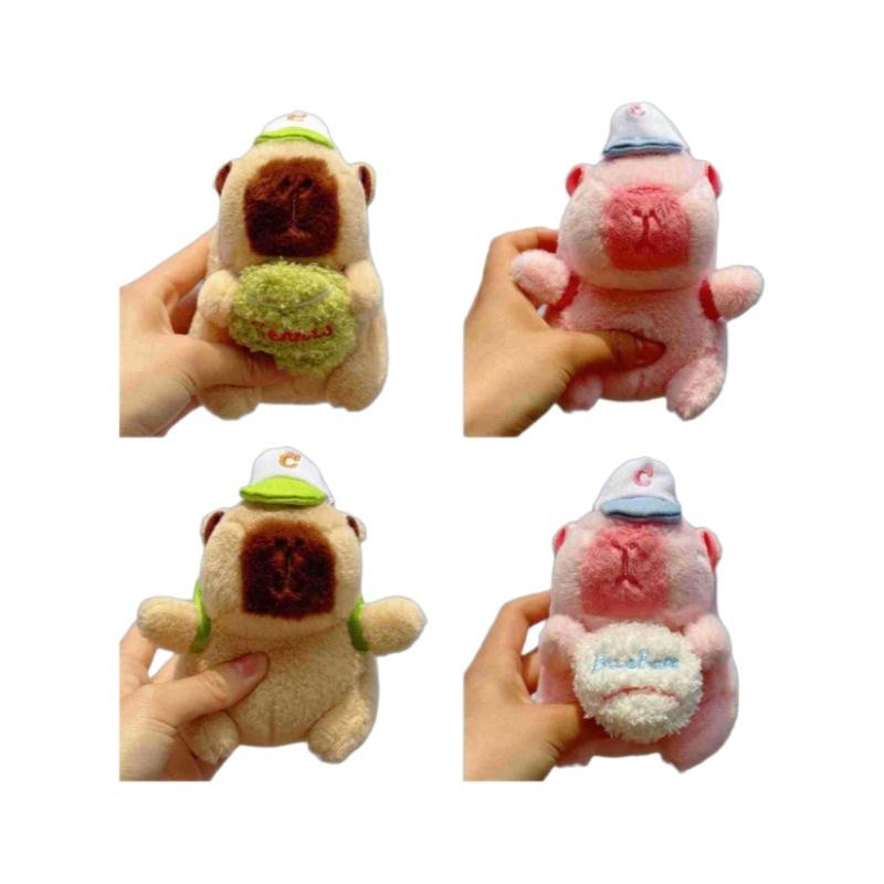 Creative Plush Sports Water Dolphin Pendant Doll Cartoon Capybara  Doll Cute Gift