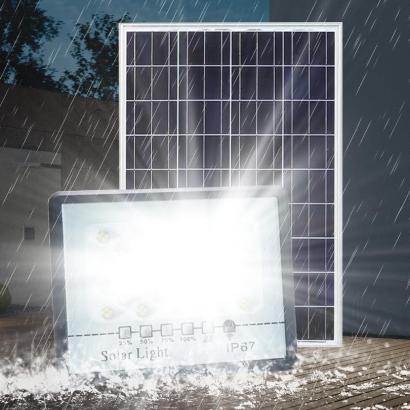 300W Solar Lamp Outdoor Waterproof Spotlights Solar Lights Remote Control Solar Floodlight Wall Street Garden Lights Sunlight