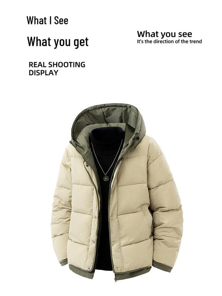 Japanese Style Trendy Cotton Hooded Jacket - Winter Retro Couple's Casual Wear