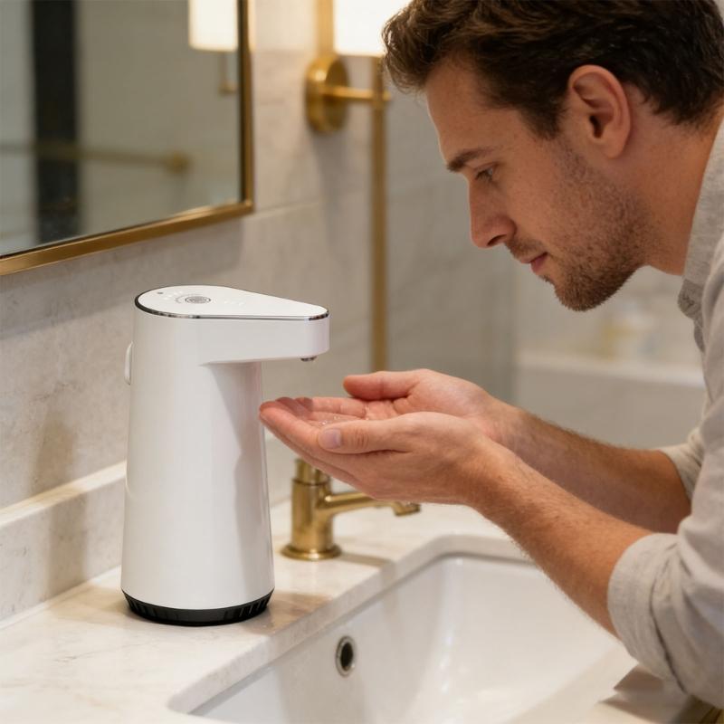 Automatic Soap Dispenser Featuring 4 Selectable Dispensing Selections And Rapid 0.25s motion Recognition For Bathroom Kitchen Office