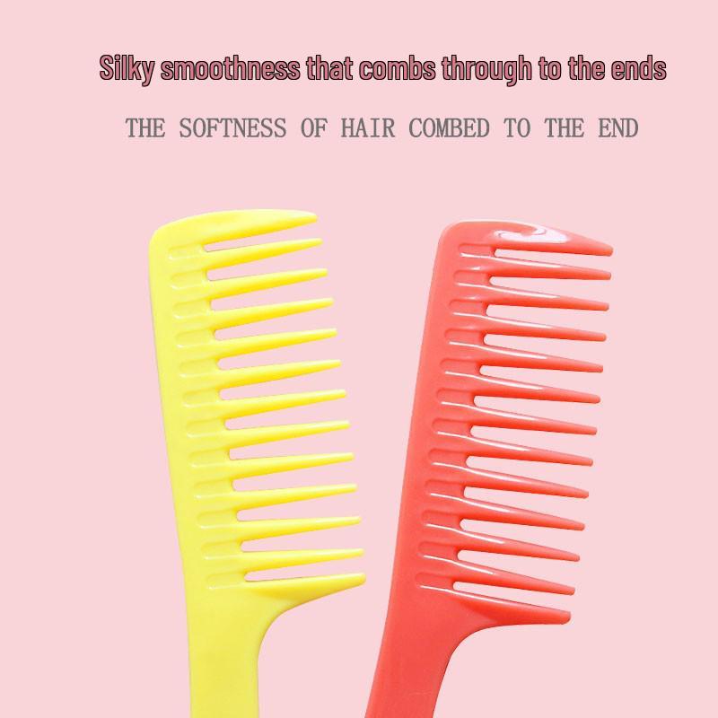 Wide-Tooth Comb with Handle for Thick, Curly Hair