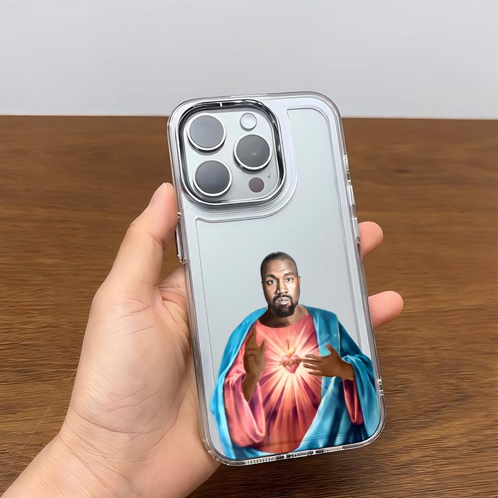 Funny  cartoon Kanye West YE Phone Case For Google Pixel 10 9 8 7 8A 9A XL Pro 4G 5G Transparent Soft Silicone TPU Back Cover