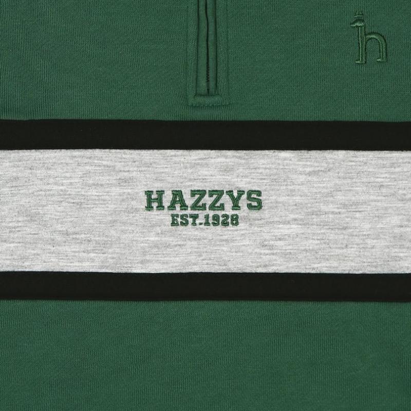 Hazzys Kids Half Zip Sweatshirt Huw11tm05m Gn