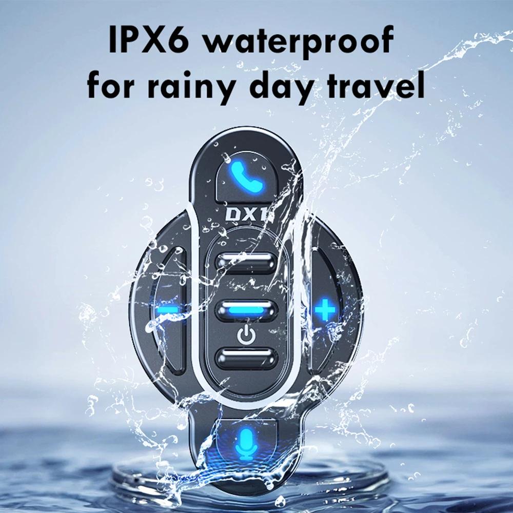 Bluetooth 5.4 Smart Wireless Media Remote Controller Waterproof Handlebar Mount Media Control Button For Motorcycle Bicycle Helmet Headphone Audio Pla