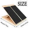 Folding Balancing Fitness Pedal Portable Wooden Slant Board  Strength Training