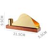 Stainless Steel Tissue Holder Toothpick Tube Gold-plated Napkin Storage Walnut Metal Napkin Rack Tableware Display Rack Gift
