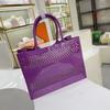 Cesto della Spesa Estivo Borsa Portatile in Gelatina Cesta di Grande Capacità Cesta portaoggetti Borsa da Spiaggia Grande Vuota
