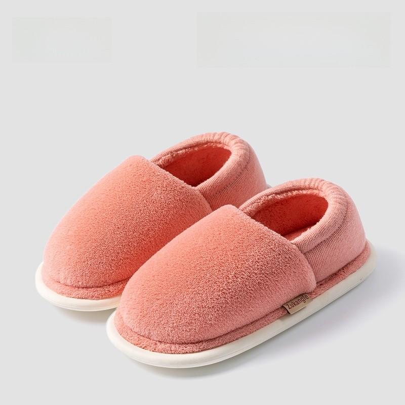 Antibacterial Cotton Slippers For Couples Winter Warm Non Slip Indoor Outdoor Comfort