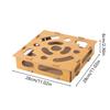 Cat Nail File Enrichment Box Interactive Wooden Scratcher With Balls Cat Toy Box For Indoor Kittens For Boredom Training Living