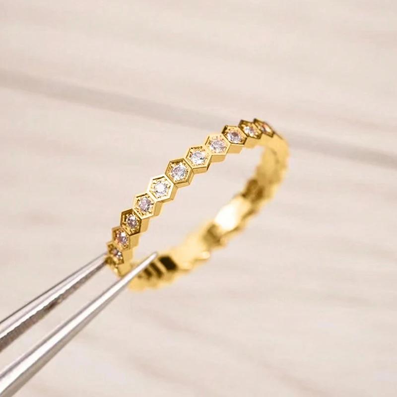 925 Sterling Silver Zircon Vintage Geometric Shape Rings For Women Gift Match Daily Party High Quality Fine Jewelry Accessories