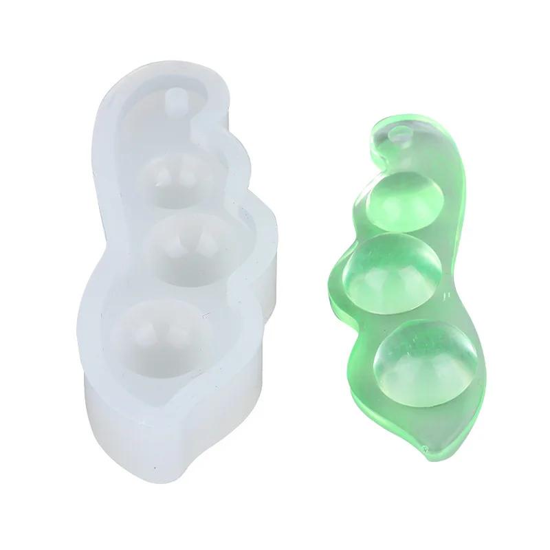 3D Peas Necklace Pendant DIY Tools Pepper Beans Shape Silicone Molds Jewelry Chocolate Epoxy Mold Cake Decorating Mould