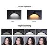 24-inch Half-Moon LED Beauty Lamp for Embroidery, Nail Art, Eyebrow & Eyelash Application - U-Shaped, Floor-Standing Eye Protection Fill Light
