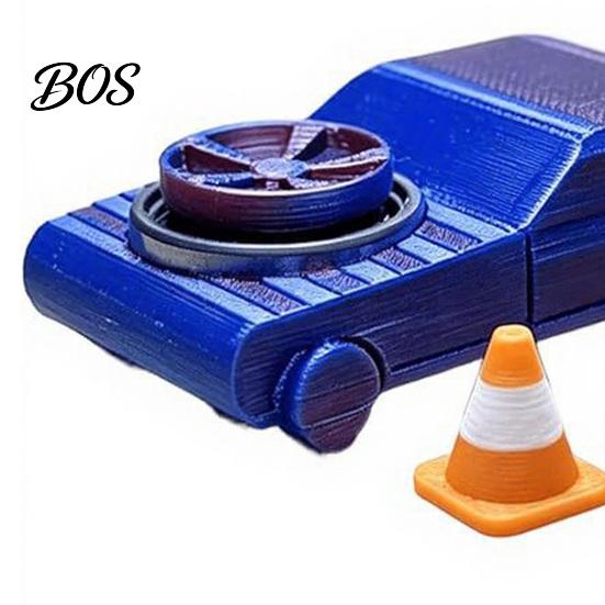 Stress Relief Car Toy 1/2Pcs Pocket Drift Fidget with 3/6 Mini Cones, 2-in-1 Spinner & Desktop Racing Vehicle Toy, Desk for Adults, Gift Lovers