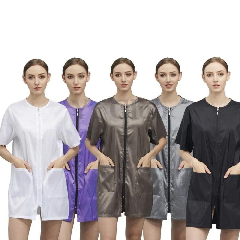 Antihaft Haar Friseursalon Uniformen Polyester Friseurkittel Schürze Friseurrobe Friseur