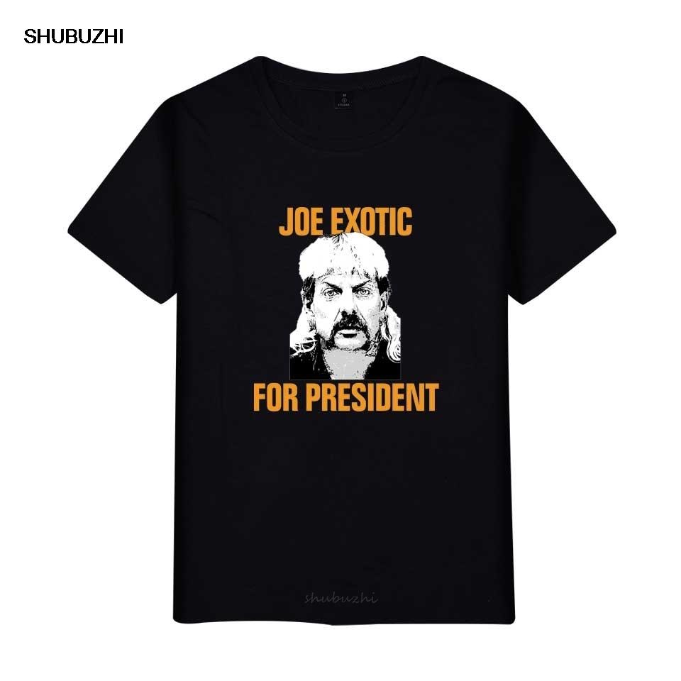 joe exotic Black Unisex T Shirt Tiger King Joe Exotic Artwork Printed Tee fashion tshirt men cotton brand teeshirt S
