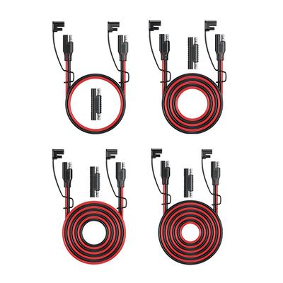 Câble de Charge de Batterie SAE vers SAE 12V-36V Câble d'Extension pour Voiture 16AWG Câbles de Batterie Solaire pour Voiture Connecteur de Fil Prise Étanche à la Poussière Câble