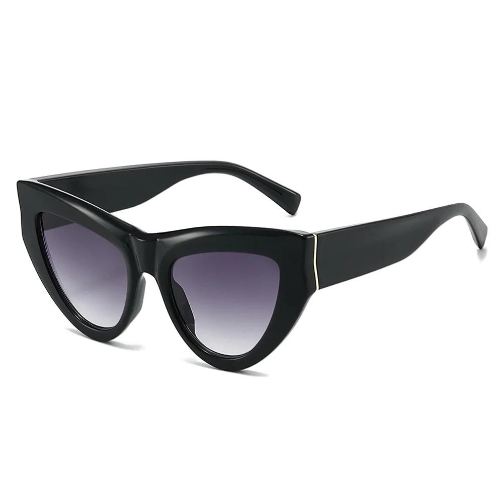 Hot Selling Women's Triangular Cat Eye High-End Fashion Sunglasses UV400 Protection Sun Glasses with Unique Design Best Seller