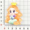 Luminous Mermaid Princess Resin Accessories: DIY Cream Glue Hair Clip & Magnet Material