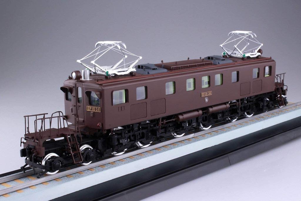 Aoshima Bunka Kyozaisha elektrisk lokomotivserie elektrisk lokomotiv EF18 plastmodell 1/50 nr. 2