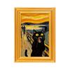 Animal Photo Frame Refrigerator Magnet 3D Wooden Vintage Frame Decorative Fridge Magnet Home Office Whiteboard Locker Decor