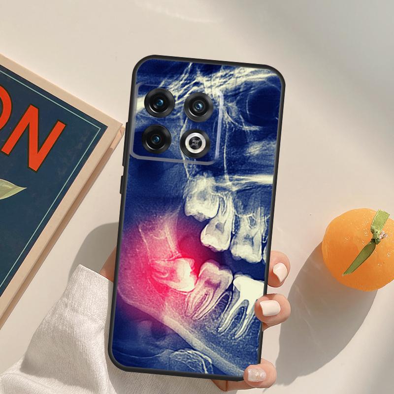 Dentist Tooth Pattern Case For OnePlus 13R 12R 10R 13T 10T 11 12 13 15 OnePlus Nord 5 CE 2 3 4 Lite N20 N30 Cover