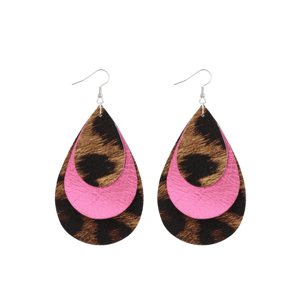 Stylish PU Leather Earrings: Creative Designs & Shapes