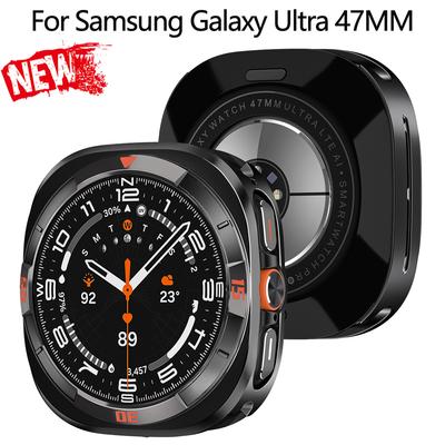 Hard Case For Samsung Galaxy Watch Ultra 2025/7 47mm With Scale Cover For Galaxy Ultra 47mm Smartwatch Anti-drop Bumper Frame